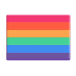 Rainbow Flag Microsoft 3D Fluent