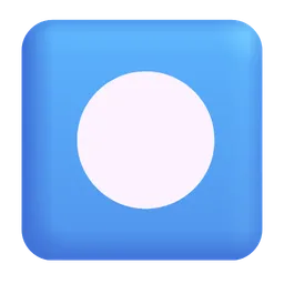 Black Circle for Record Microsoft 3D Fluent