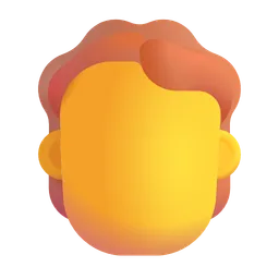 Emoji Component Red Hair Microsoft 3D Fluent