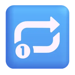 버튼 하나만 반복 Microsoft 3D Fluent