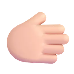 오른손: 밝은 피부 톤 Microsoft 3D Fluent