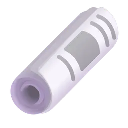 Rolled-Up Newspaper Microsoft 3D Fluent