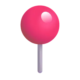 Round Pushpin Microsoft 3D Fluent