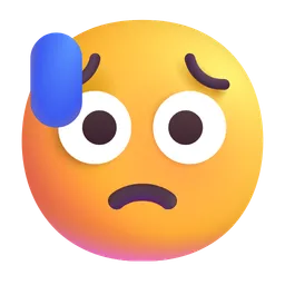 Disappointed but Relieved Face Microsoft 3D Fluent