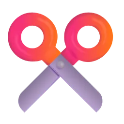 Black Scissors Microsoft 3D Fluent