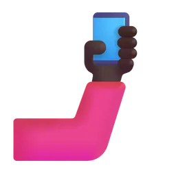 Selfie: Dark Skin Tone Microsoft 3D Fluent