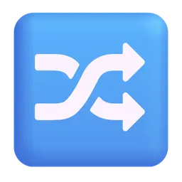 트랙 셔플 버튼 Microsoft 3D Fluent