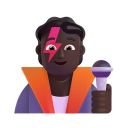 가수: 어두운 피부 톤 Microsoft 3D Fluent