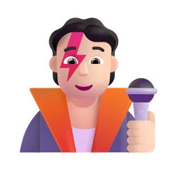 가수: 밝은 피부 톤 Microsoft 3D Fluent