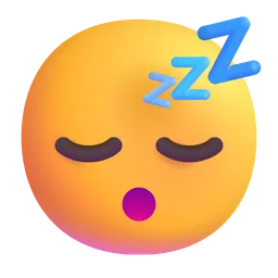 Sleeping Face Microsoft 3D Fluent