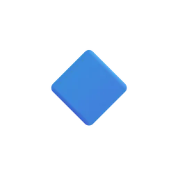 Small Blue Diamond Microsoft 3D Fluent