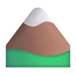 Snow Capped Mountain Microsoft 3D Fluent