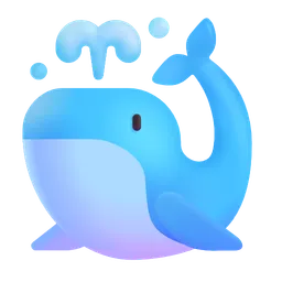 뱉는 고래 Microsoft 3D Fluent