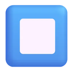 Black Square for Stop Microsoft 3D Fluent
