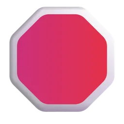 정지 기호 Microsoft 3D Fluent