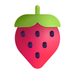 Strawberry Microsoft 3D Fluent