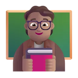 Teacher: Medium Skin Tone Microsoft 3D Fluent