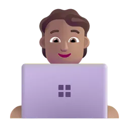 Technologist: Medium Skin Tone Microsoft 3D Fluent