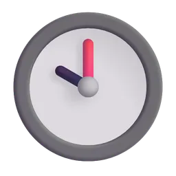 Clock Face Ten O’Clock Microsoft 3D Fluent