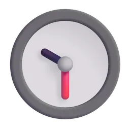 Clock Face Ten-Thirty Microsoft 3D Fluent