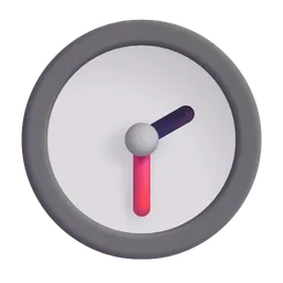 Clock Face Two-Thirty Microsoft 3D Fluent