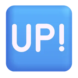 UP! 버튼 Microsoft 3D Fluent
