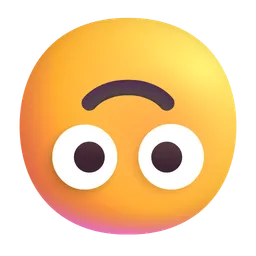 Upside-Down Face Microsoft 3D Fluent