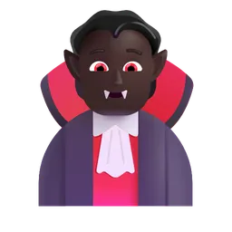 뱀파이어: 어두운 피부 톤 Microsoft 3D Fluent