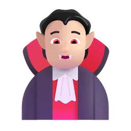 뱀파이어: 밝은 피부 톤 Microsoft 3D Fluent