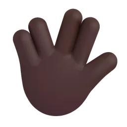벌칸 경례: 어두운 피부 톤 Microsoft 3D Fluent