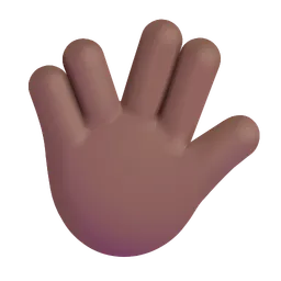 불칸 경례: 중간 정도의 어두운 피부 톤 Microsoft 3D Fluent