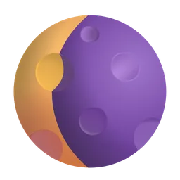지는 초승달 Microsoft 3D Fluent