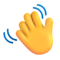 손을 흔드는 손 Microsoft 3D Fluent