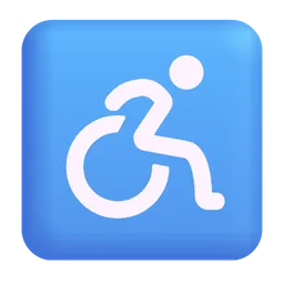 휠체어 기호 Microsoft 3D Fluent