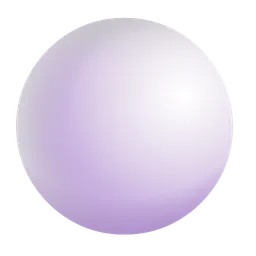 Medium White Circle Microsoft 3D Fluent