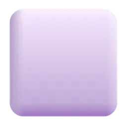 White Large Square Microsoft 3D Fluent