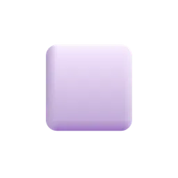 White Medium Small Square Microsoft 3D Fluent