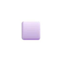 흰색 작은 사각형 Microsoft 3D Fluent