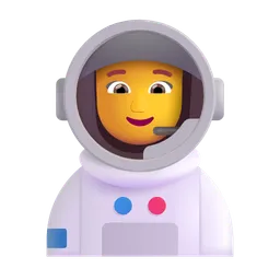 여성 우주 비행사 Microsoft 3D Fluent