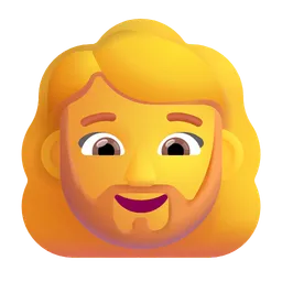 여자: 수염 Microsoft 3D Fluent