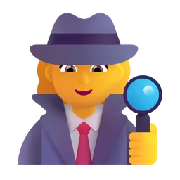 여성 탐정 Microsoft 3D Fluent