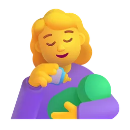 Woman Feeding Baby Microsoft 3D Fluent