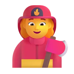 Woman Firefighter Microsoft 3D Fluent