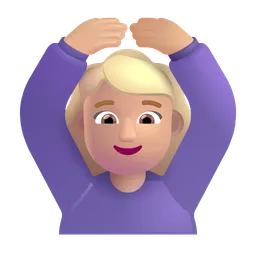 OK 제스처를 취하는 여성: 중간 정도의 밝은 피부 톤 Microsoft 3D Fluent