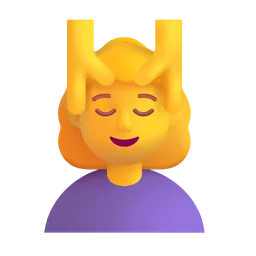 마사지를 받는 여성 Microsoft 3D Fluent