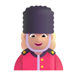 Woman Guard: Medium-Light Skin Tone Microsoft 3D Fluent