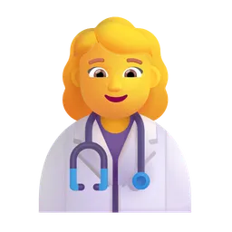 Woman Health Worker Microsoft 3D Fluent