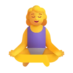 Woman in Lotus Position Microsoft 3D Fluent