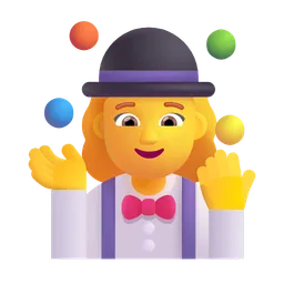Woman Juggling Microsoft 3D Fluent