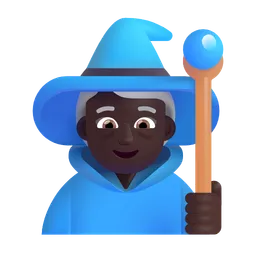 Woman Mage: Dark Skin Tone Microsoft 3D Fluent